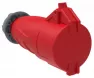 Розетка переносная IEK MAGNUM ССИ-223 32А-6ч/200-250В 2Р/РЕ IP44, красная