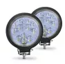 Фара светодиодная OFF-Road 9-36V 12LED 36W 28мм CL/PL X-stile, двухцветная: бело-желтая