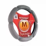 Оплётка руля AUTOPROFI SP-5026 L.GY(M) алькантара, 6 "подушек"/светло-серый/