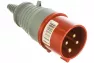 Вилка переносная IEK MAGNUM ССИ-014 16А 3Р/РЕ 380В IP44, красная, серая