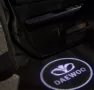 Проекторы в двери автомобиля 3D, светодиодные с логотипом для а/м DAEWOO (компл. 2шт)