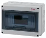 Бокс ЩРН-П-8мод настен пласт сер (дв.прозр) IP65 под пломбу КМПн-8 SIMPLE ЭРА