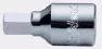 Переходник HANS 4016M08 1/2"6-гр 8мм