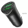 Адаптер HOCO Z39 2USB /черный/