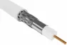Кабель коаксиальный RG-6 CCS телевизионный (64%) (1,02мм омедненка) 75 Ом белый GENERICA 1м
