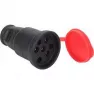 Гнездо каучуковое штепсельное с/з с крышкой 3*25A () NE-AD 4006