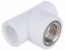 Тройник переходной с внутренней резьбой 25х1/2"х25 (Valfex) БЕЛЫЙ