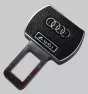 Заглушка для ремня безопасности с кожаной вставкой KL312-3 с логотипом AUDI (1шт)