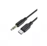 Кабель BOROFONE BL18 AUX+Type-C 1м /черный/