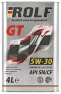 Масло моторное синтетическое ROLF GT 5W30 C3 API SN/CF 4л Ж/Б