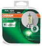 Лампы галогенные Osram EUROBOX H4 12V 60/55W 64193ALS-HCB ALL SEASON +30% (компл. 2шт)