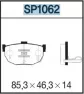 Колодки тормозные дисковые задние SANGSIN BRAKE SP1062