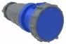 Розетка переносная IEK MAGNUM ССИ-233 63А-6ч/200-250В 2Р/РЕ IP67, синяя, серая