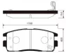 Колодки тормозные дисковые задние SANGSIN BRAKE SP1205