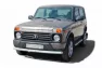 Защита переда для а/м ВАЗ 21214 «Труба», d63,5 Urban 4x4 черная