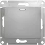 Выключатель GLOSSA 1-клавишный с подсветкой, сх.1а, 10АХ, механизм, серый
