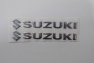 Наклейка объёмная "SUZUKI" (2.5х15) Silver