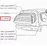 Стекло заднее для а/м ВАЗ 1111 Э/О КМК