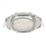 Светильник встраиваемый Ecola GX53 H4 5312 Glass стекло 8-угольник хром- хром ( зеркальный) 38*133