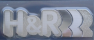 Наклейка металлизированная "H&R"