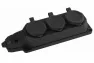 Колодка 3гн с З/К черная каучук с крышкой IP44 K-3e-B-IP44 ЭРА
