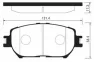 Колодки тормозные передние SANGSIN BRAKE SP2037 Toyota Camry 30 Mark 2001-2006