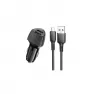 Адаптер BOROFONE BZ31A  2USB 3.0A/черный/ c проводом USB+Type-C