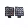 Фонари светодиодные (вспышка ФСО) MINI-48-F 8,5*8,5 двухцветные красно-синие (компл. 2шт)