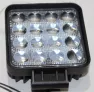 Фонарь светодиодный (вспышка ФСО) 16LED*3W 48W-5D-SQ-SPOT (GOR) 10,5*10,5см
