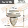 Клипса крепежная Masuma KJ318