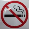 Наклейка "Не курить!" по госту 20*20см 