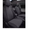 А/м чехлы ГАЗель NEXT 2016 III пок.(6 мест) Алькантра Ромб (черный/серый)