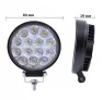 Фонарь светодиодный TORINO G0004-mini 14LED 10W круглый тонкий (12/24W) 84*84*19мм