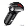 Адаптер BOROFONE BZ15 2USB с вольтметром /черный/
