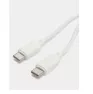 Кабель HOCO X107 Type-C+Type-C 1м 60W/белый/ быстрая зарядка