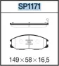 Колодки тормозные дисковые передние SANGSIN BRAKE SP1171