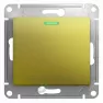 Выключатель GLOSSA 1-клавишный с подсветкой,сх.1а,10AX, механизм, желтый