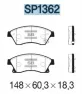 Колодки тормозные дисковые передние SANGSIN BRAKE SP1362