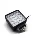 Фара светодиодная квадратная  G0232  11.5*11.5*4.5 128 LED глад.стекло 28W