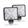 Фара светодиодная OFF-Road 9-36V 16LED 48W 28мм SQ/AL X-stile, двухцветная: бело-желтая