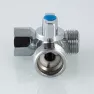 Кран шаровой для подключения сантехники VALTEC 1/2"х3/4"х1/2" (VT.256.N.04) 51849